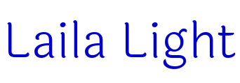 Laila Light 字体